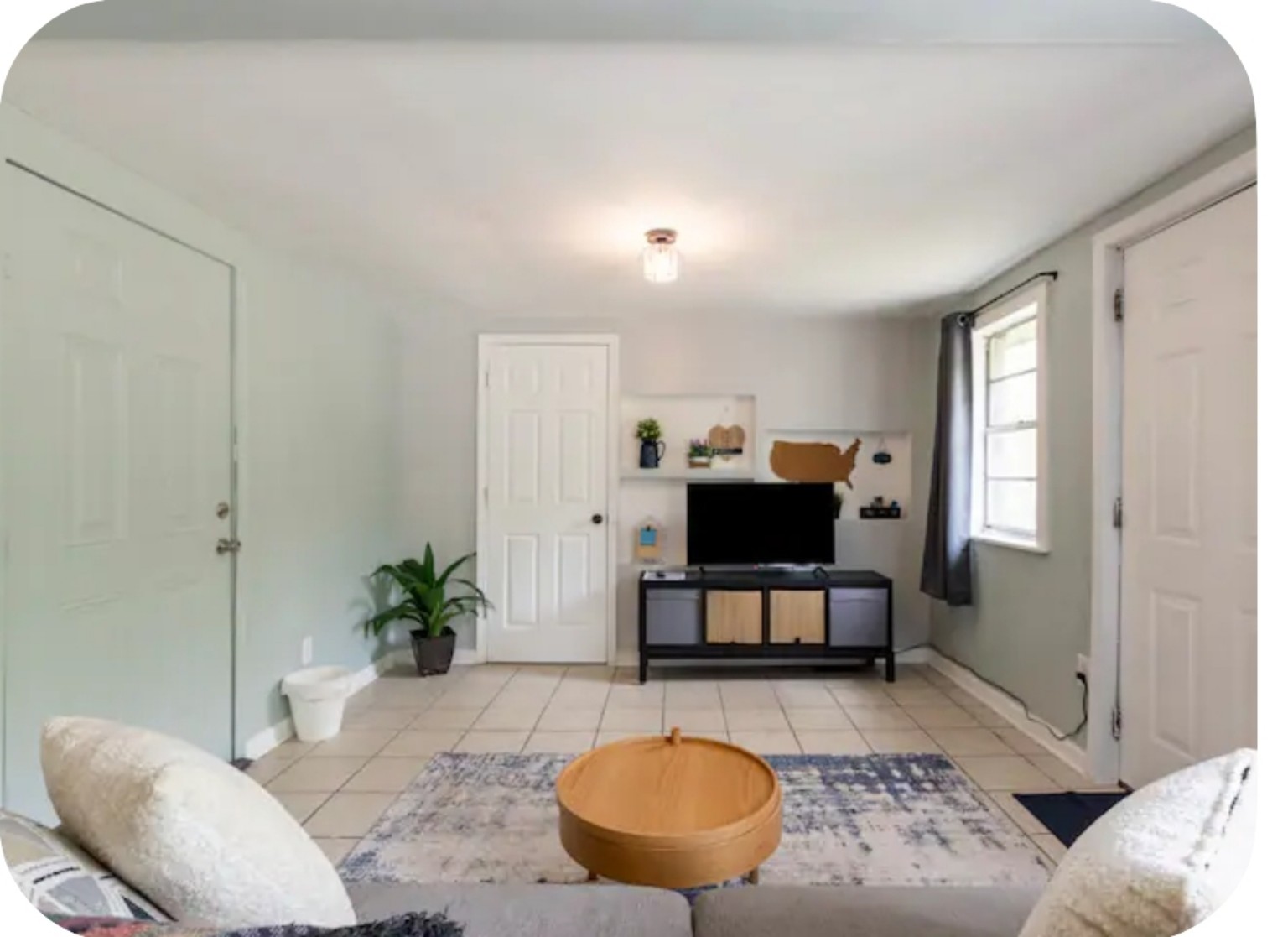 Living room fold-out couch