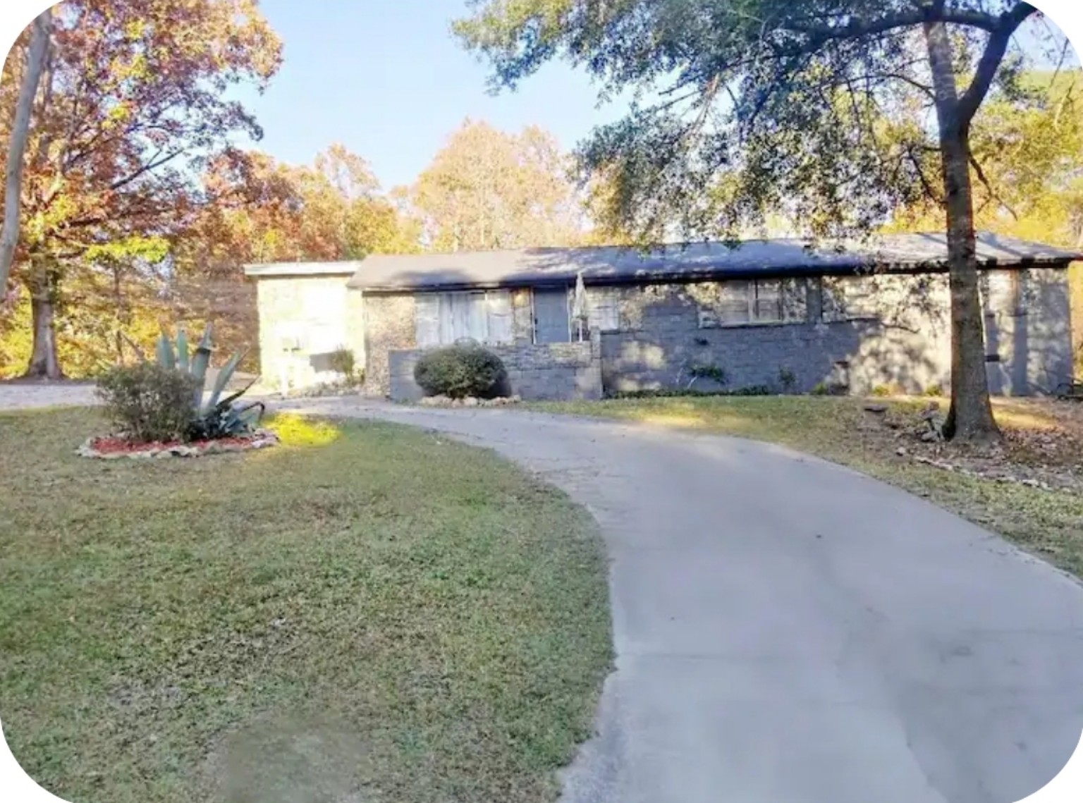 Exterior and driveway